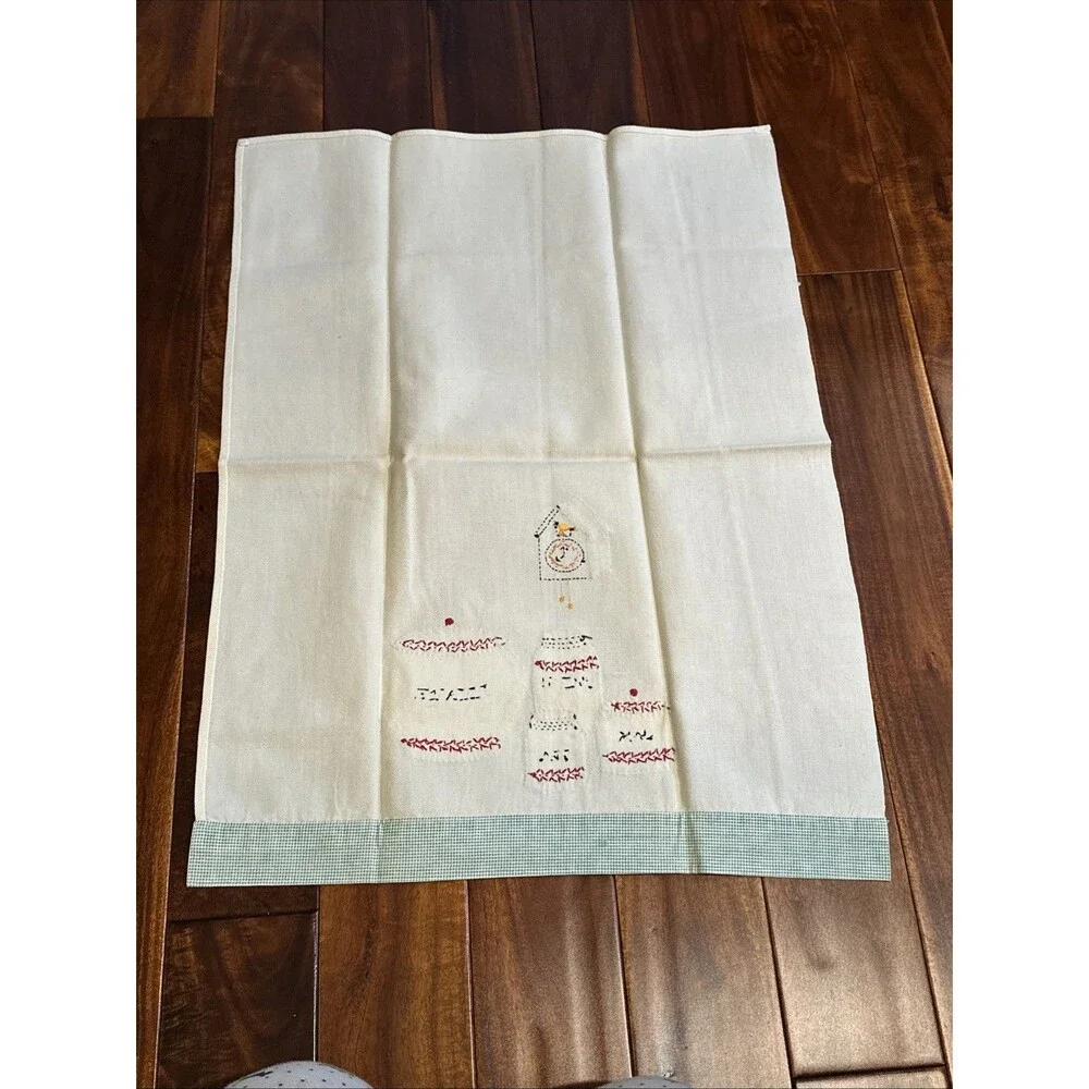 Vintage Dish Tea Towel Handmade Canisters - Picture 5 of 5